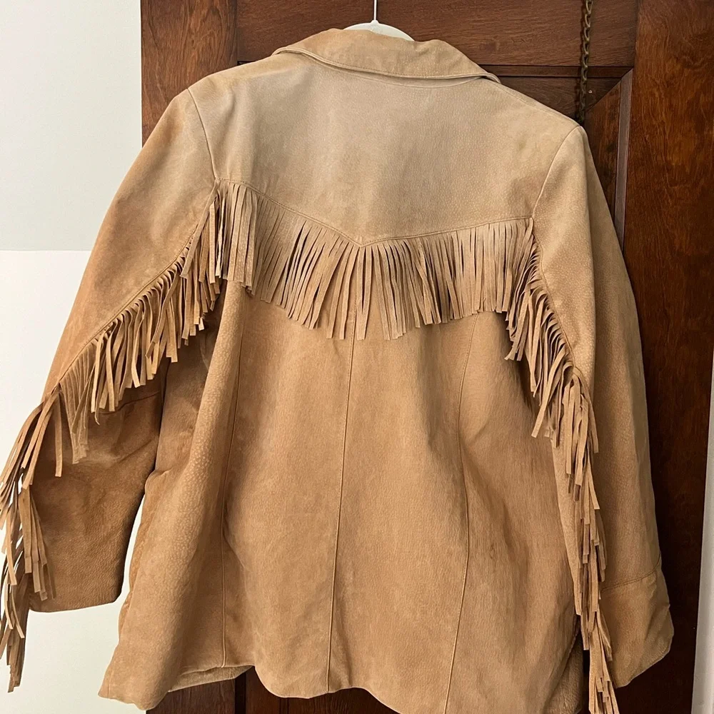 Vintage Fringe Suede Western Jacket - Picture 5 of 11